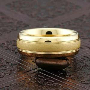 NEW Men's Gold Band Ring